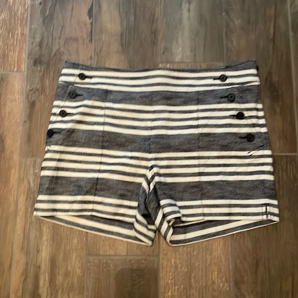 Ann Taylor LOFT Striped Sailor Riviera Shorts (Sz 8)